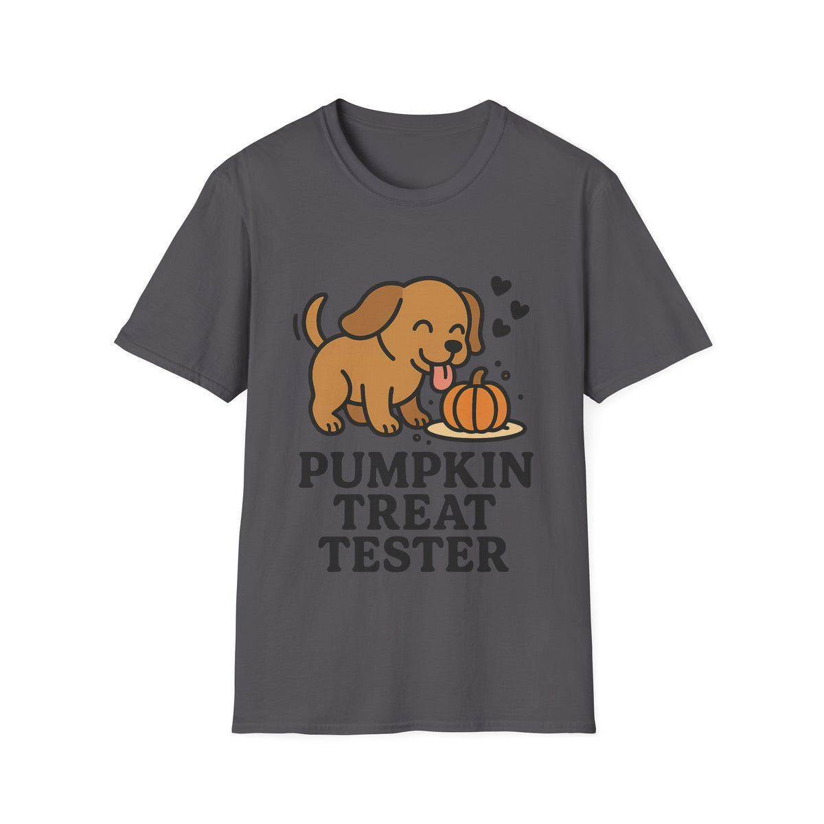 Pumpkin Treat Tester Cute Dog Graphic Tee, Funny Autumn Season Puppy T-Shirt - Trending Now - September 2026