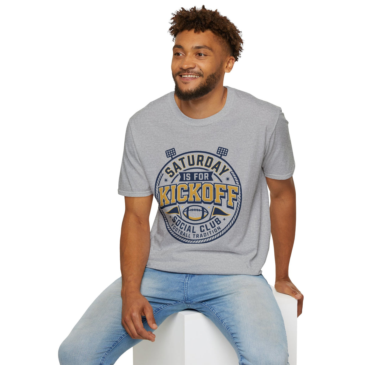 Saturday Night Kickoff T-Shirt — Vintage Football Game Day Tee - Trending Now - August 2026