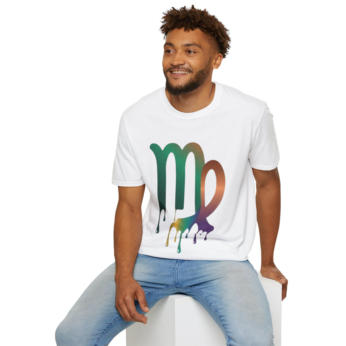 Virgo Zodiac Drip T-Shirt — Colorful Virgo Sign Astrology Tee