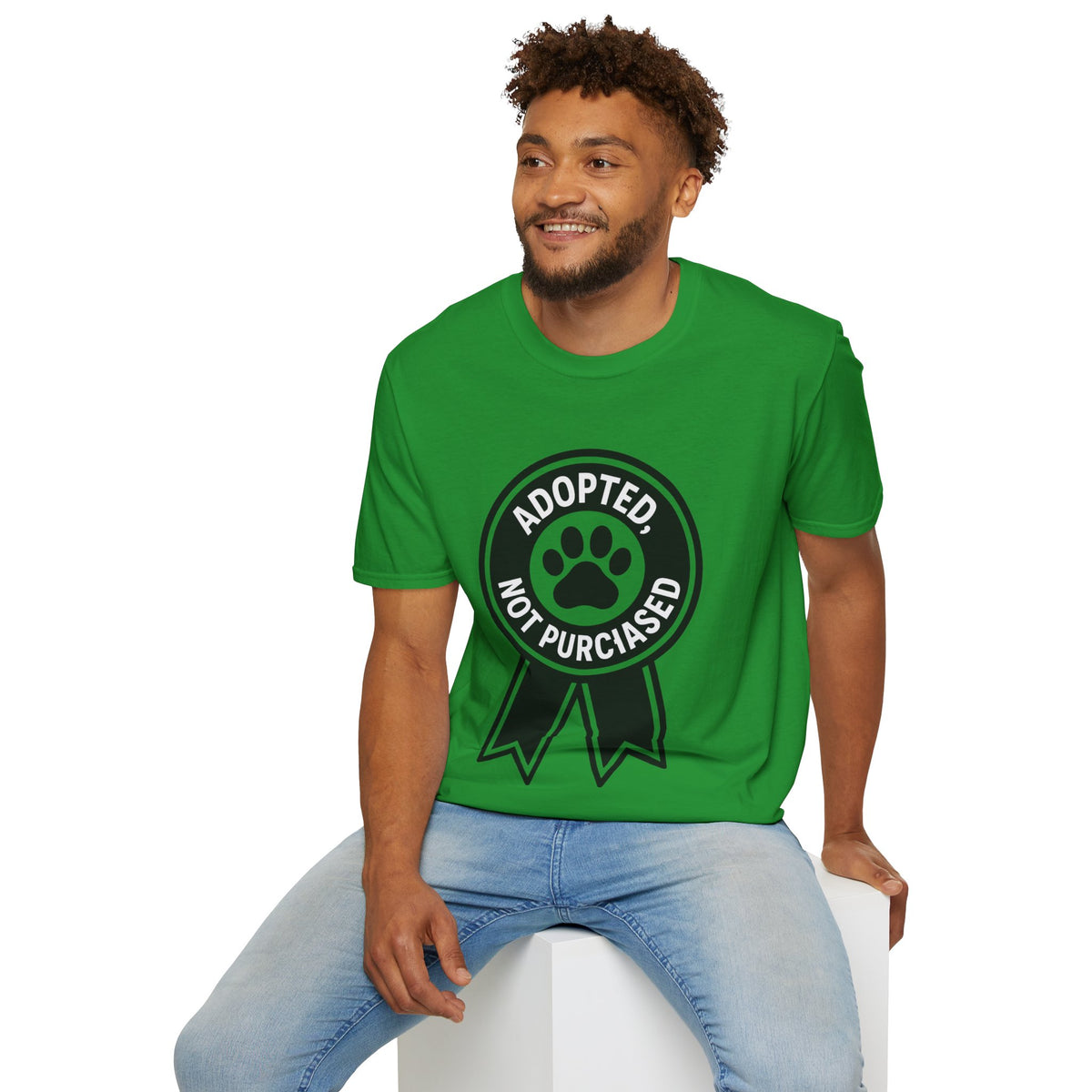 Adopted Not Purchased Graphic T-Shirt — Rescue Pet Awareness Tee - Trending Now - August 2026