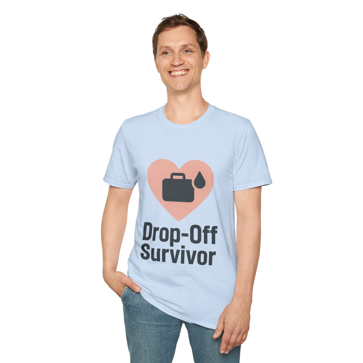 Drop-Off Survivor T-Shirt — Heart & Inkjet Printer Rescue Tee - Trending Now - August 2026