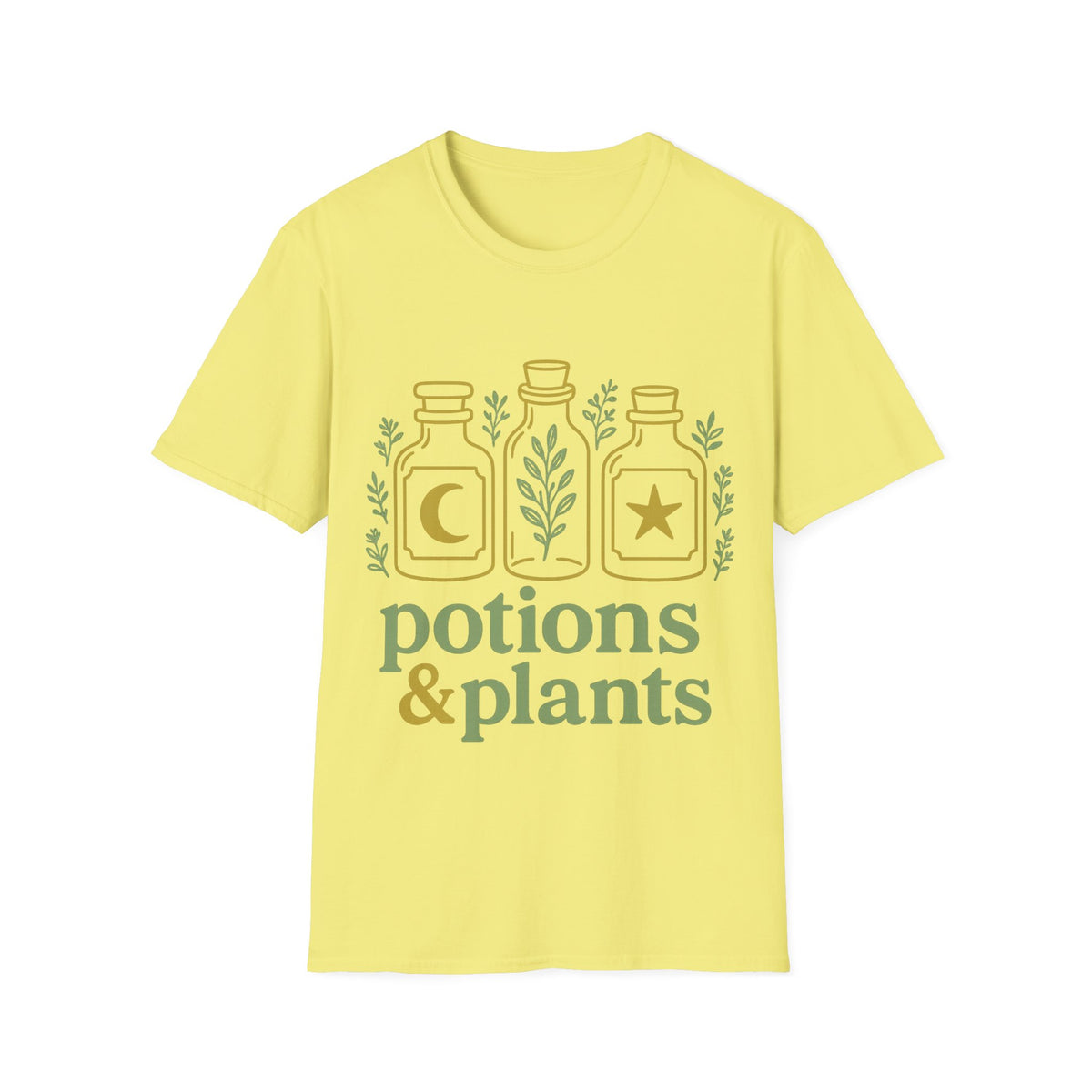 Potions & Plants T-Shirt — Botanical Apothecary Graphic Tee - Trending Now - August 2026