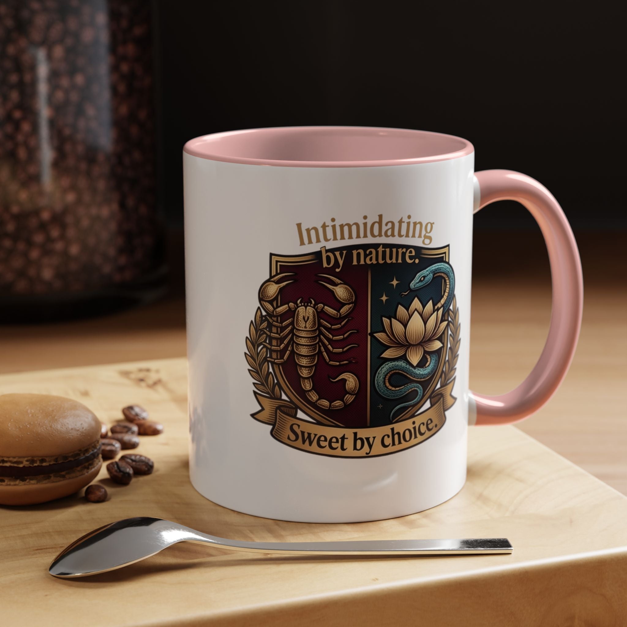 Intimidating by Nature, Sweet by Choice Accent Coffee Mug (11/15oz)
