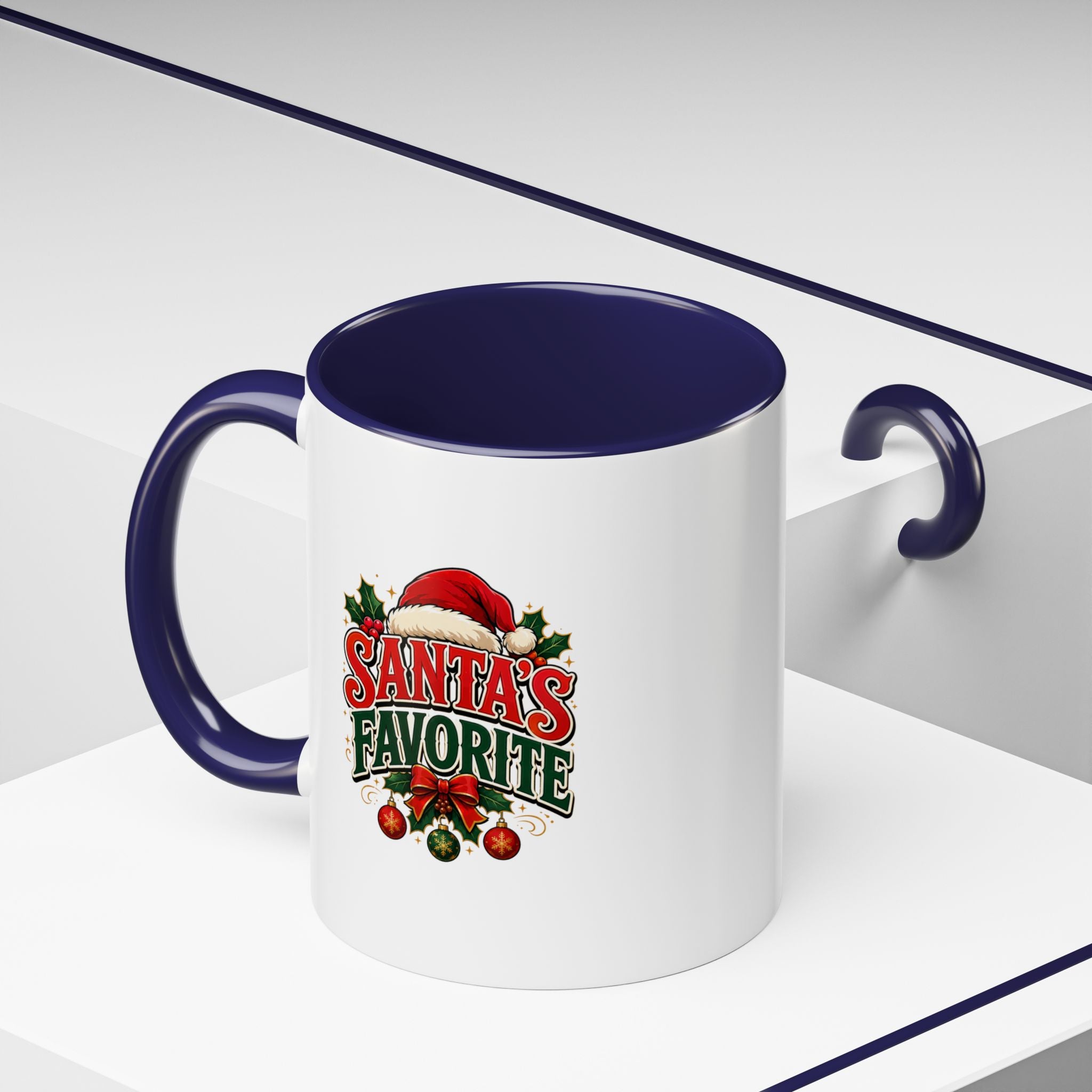 Santa's Favorite Accent Coffee Mug – Festive Holiday Ceramic Gift