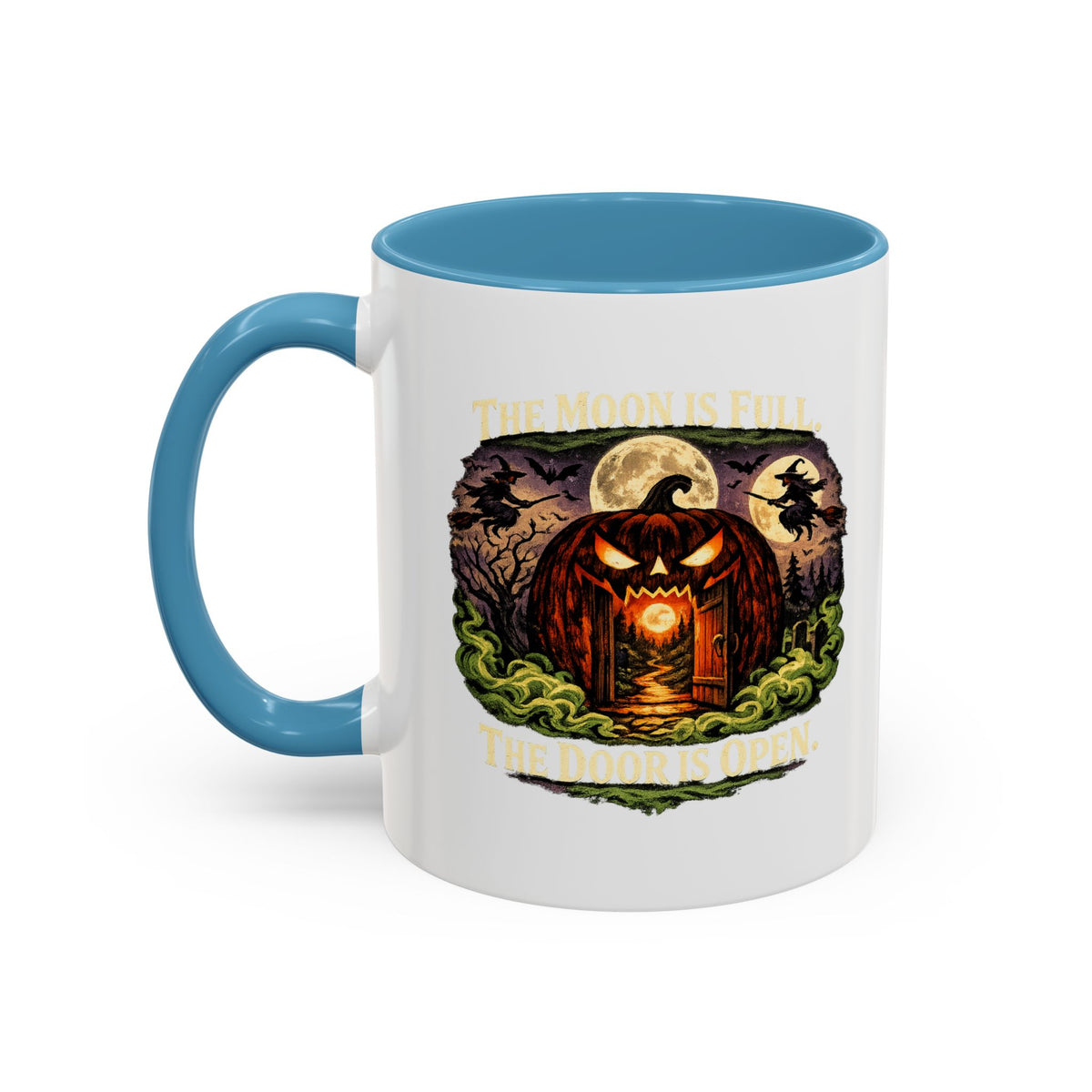 Halloween  The Moon Is Full Accent Coffee Mug