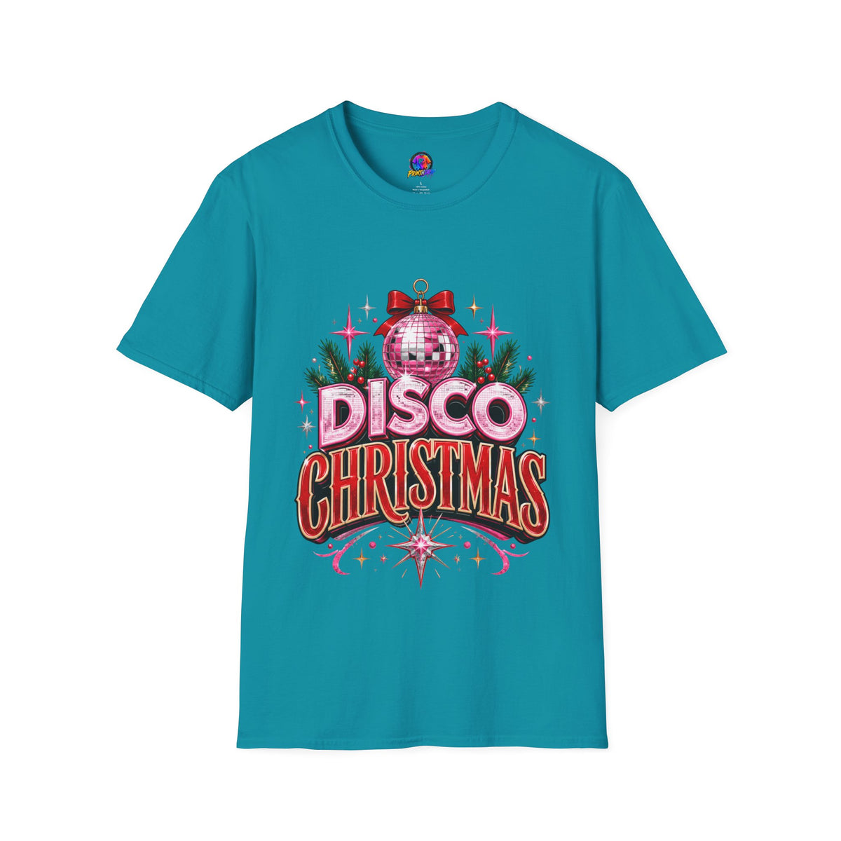 Disco Christmas T-Shirt — Retro Glitter Ornament Holiday Tee