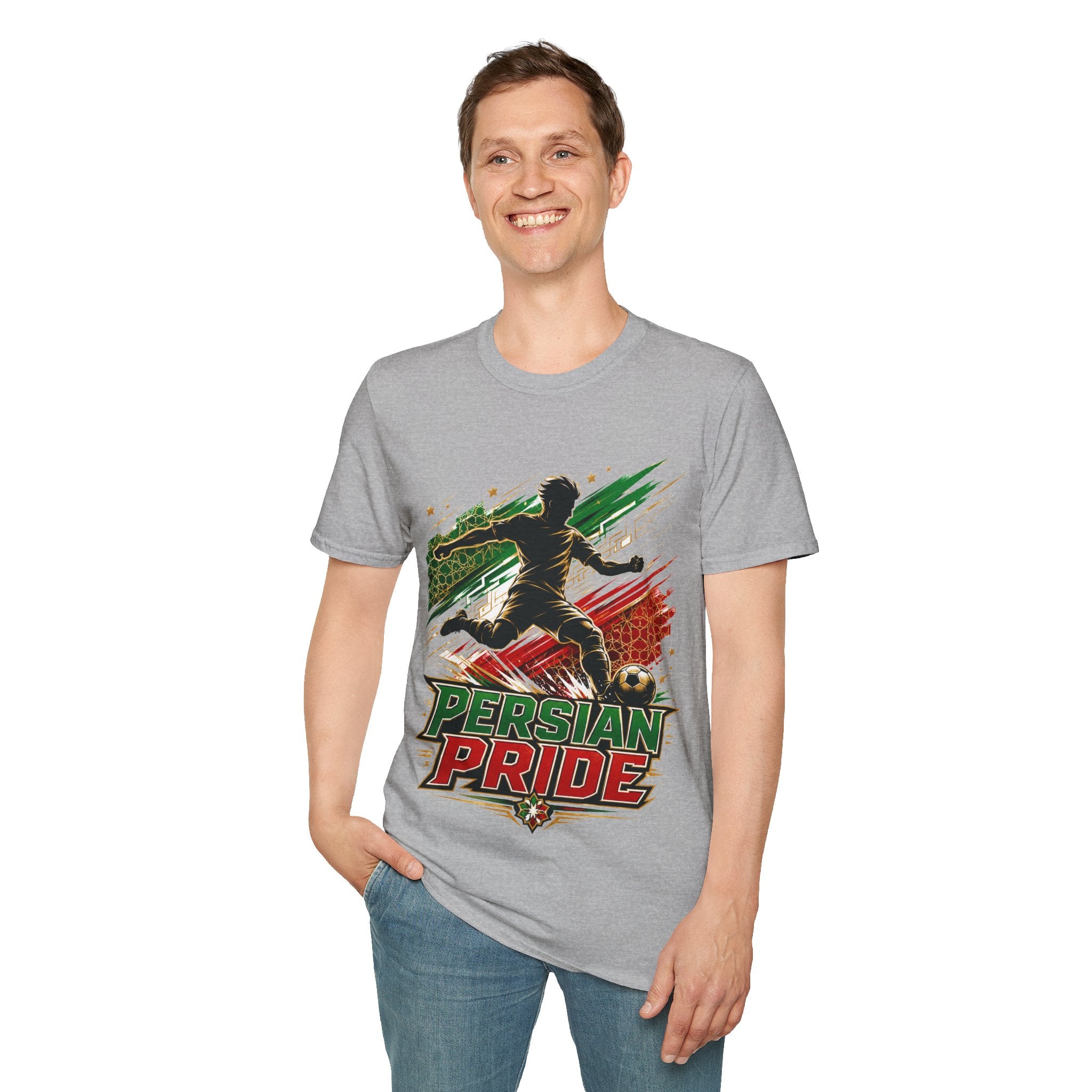 Iran Persian Pride Soccer Tee — Iranian Football Fan T-Shirt
