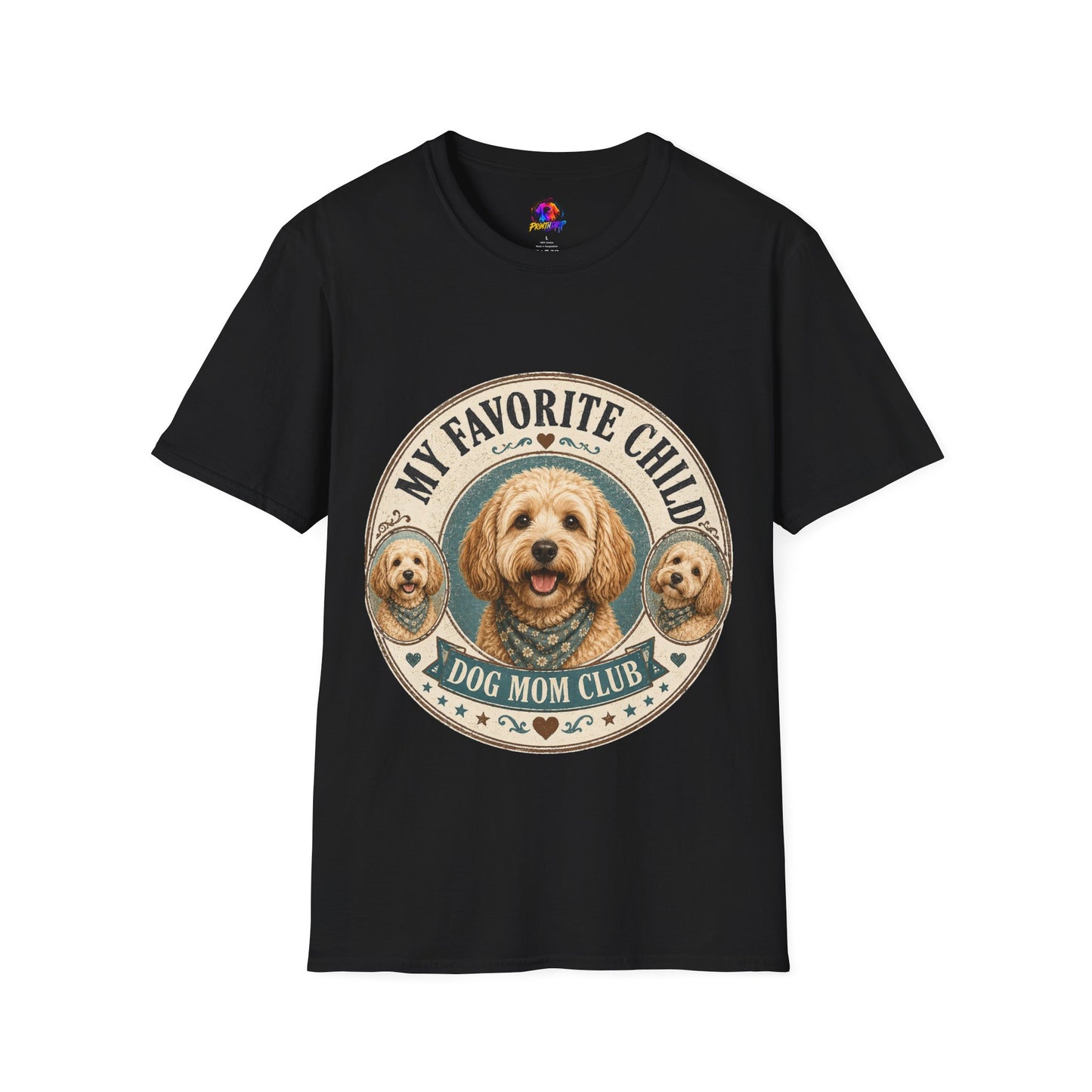 Dog Mom T-Shirt — "My Favorite Child" Cute Goldendoodle Graphic Tee