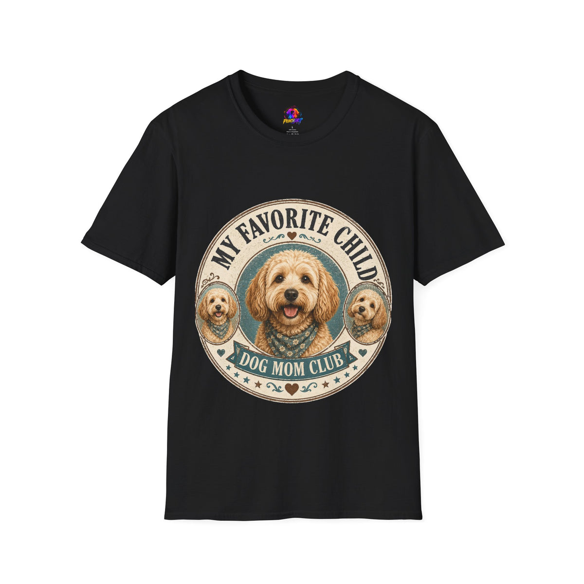 Dog Mom T-Shirt — "My Favorite Child" Cute Goldendoodle Graphic Tee