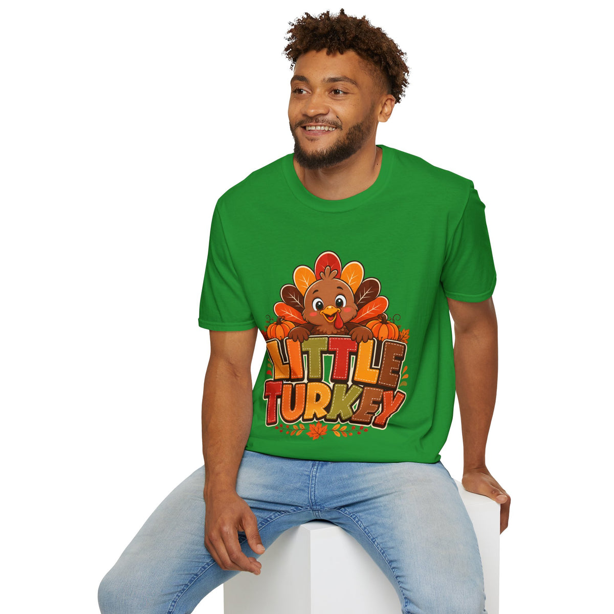 Thanksgiving T-Shirt Little Turkey T‑Shirt – Cute Thanksgiving Kids & Family Tee