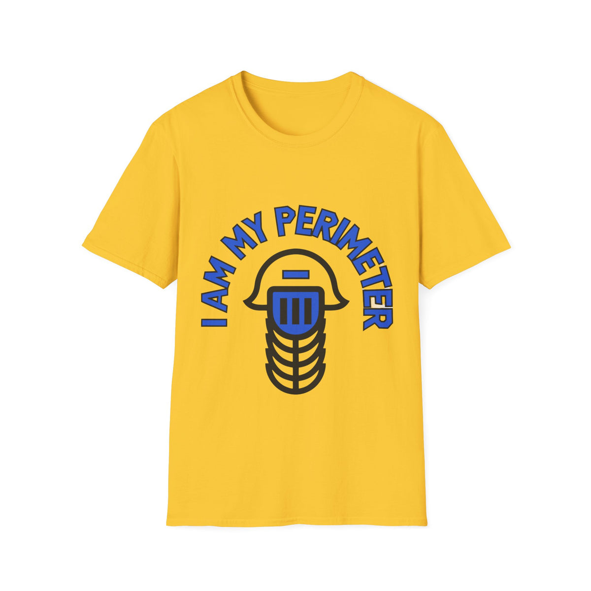 I Am My Perimeter Blue Jail Bars T-Shirt - Minimalist Graphic Quote Tee - Trending Now - September 2026