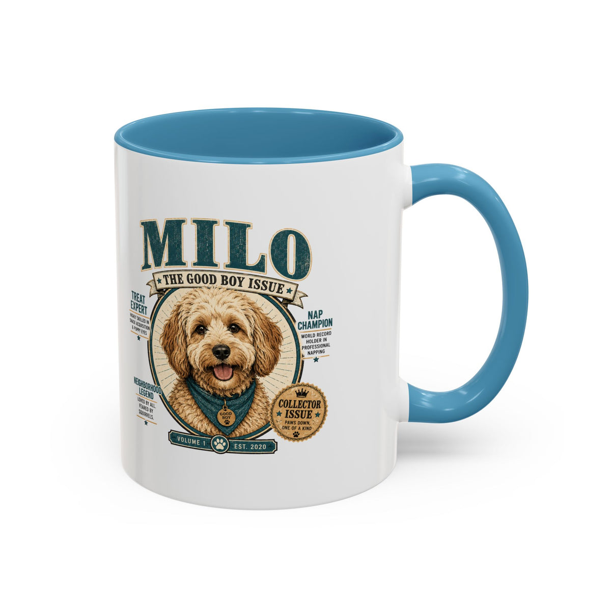 Milo Bailey Dog Dad Mom Milo Dog Mug — “The Good Boy Issue” Decorative Coffee Cup