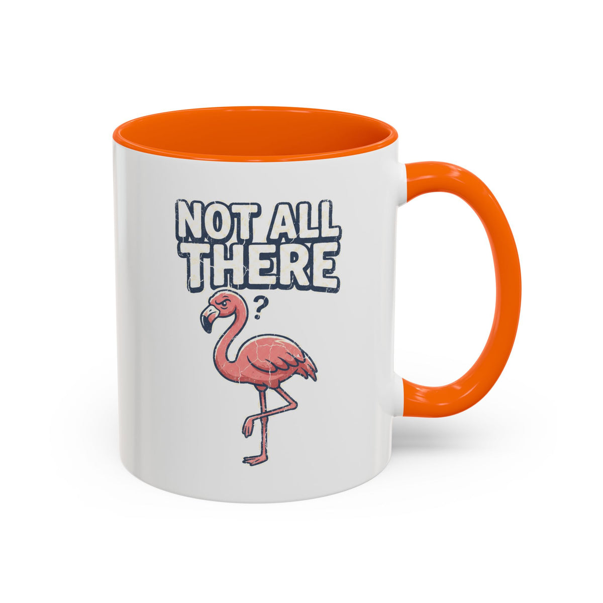 Funny And Witty "Not All There" Accent Coffee Mug (11, 15oz)
