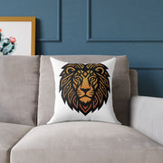 Leo Zodiac Lion Square Poly Canvas Pillow
