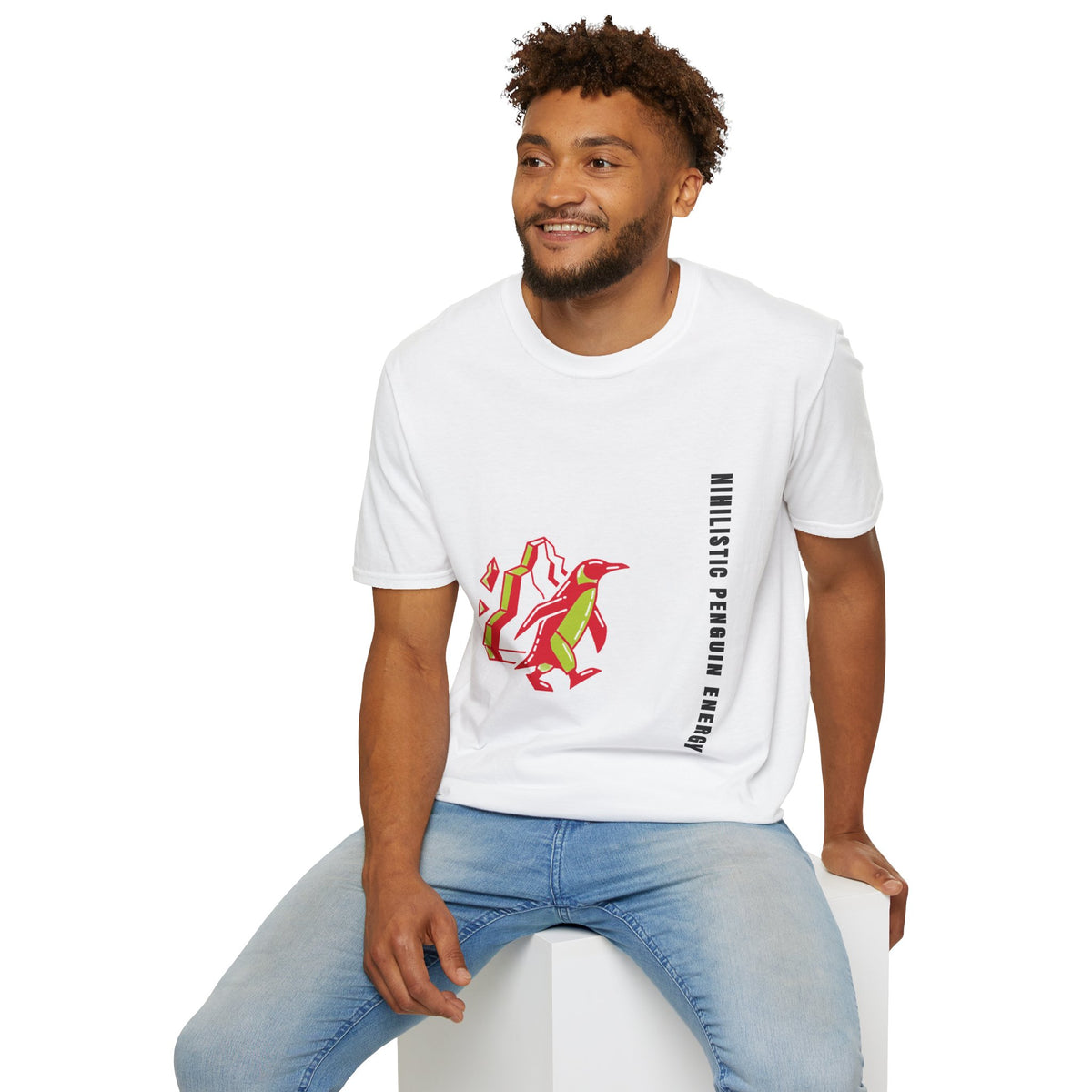 Penguin Mountains T-Shirt — Stylized Colorblock Penguin Graphic Tee - Trending Now - September 2026