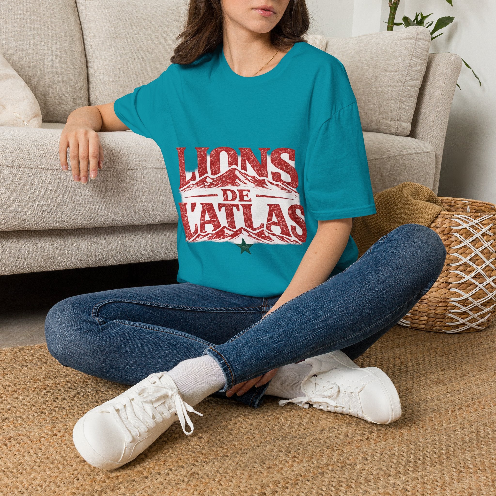Morocco Lions de Atlas T-Shirt — Vintage Moroccan Atlas Mountain Graphic Tee