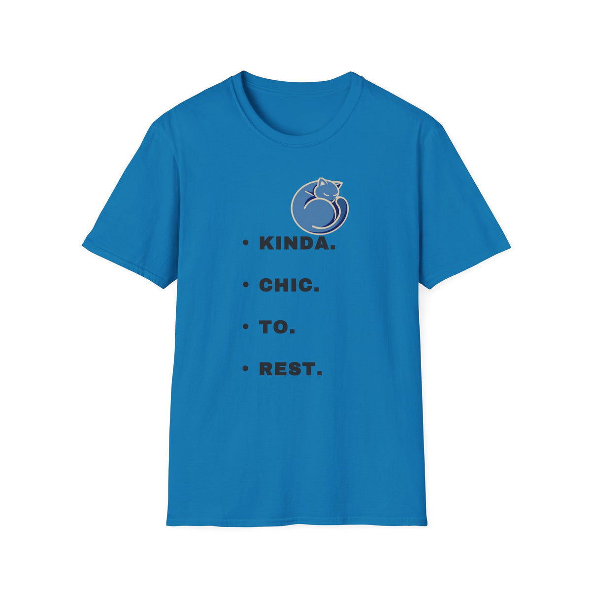 T-Shirt — "Kinda. Chill. To. Rest." Cat Graphic Relaxed Tee - Trending Now - September 2026