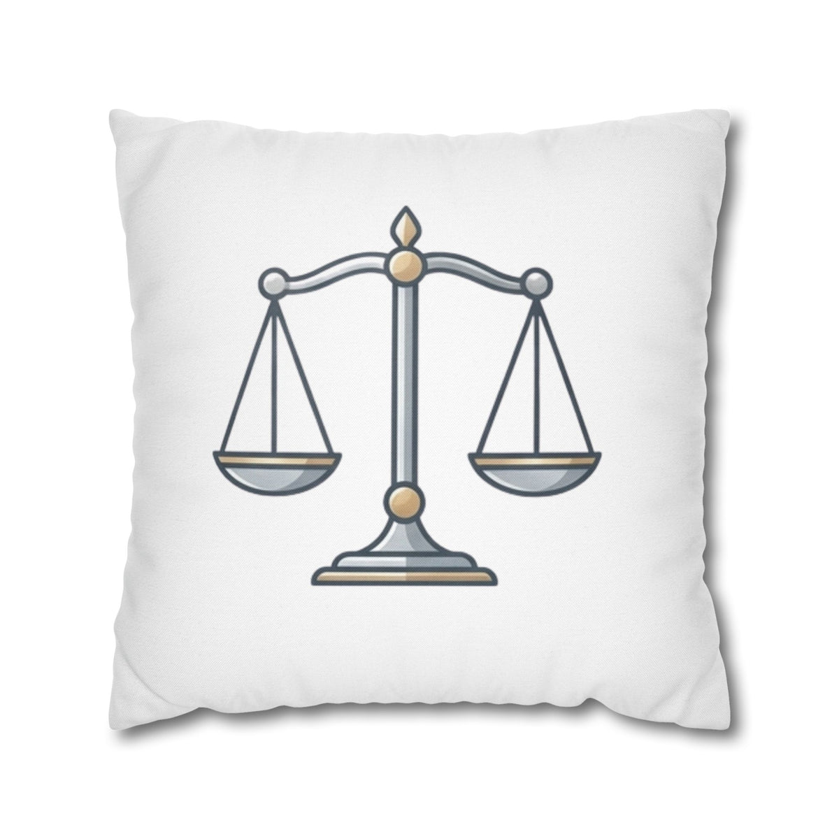 Libra Scales Decorative Pillowcase — Zodiac Balance Throw Pillow Cover