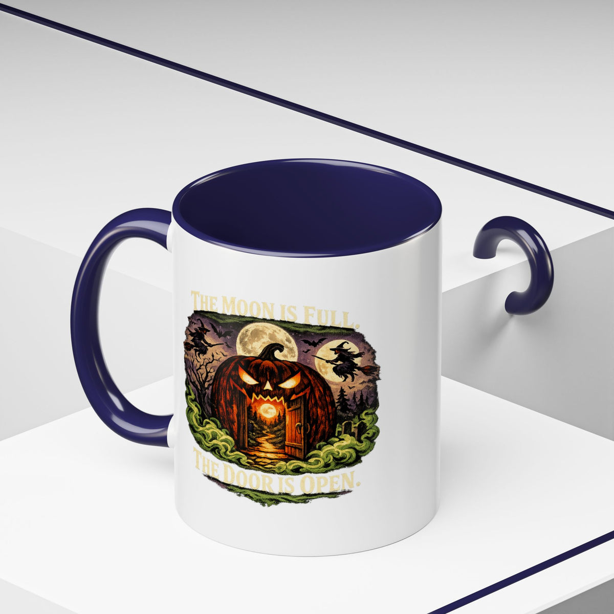 Halloween  The Moon Is Full Accent Coffee Mug