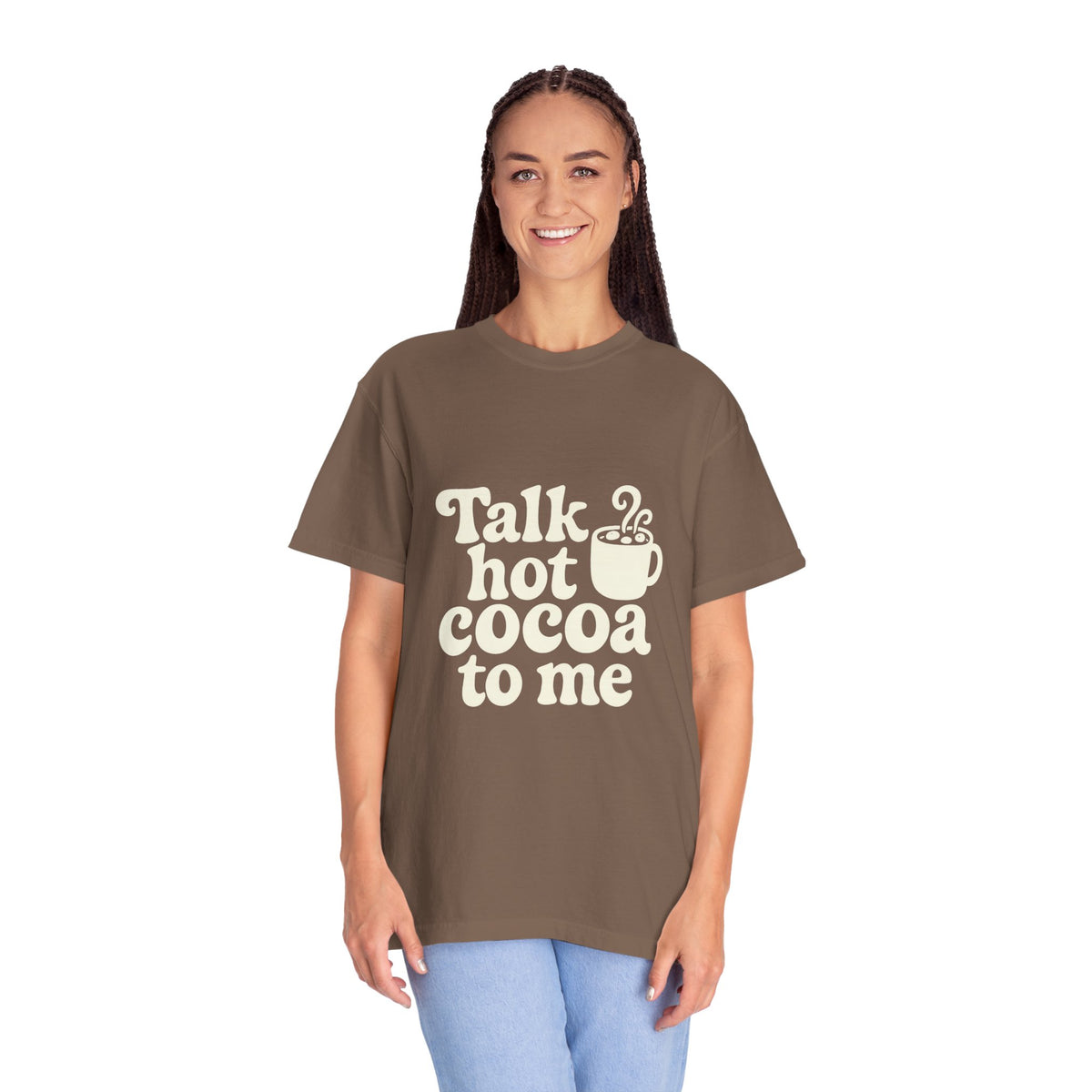 Talk Hot Cocoa To Me Tee - Funny Winter Mug Graphic T-Shirt - Trending Now - October 2026