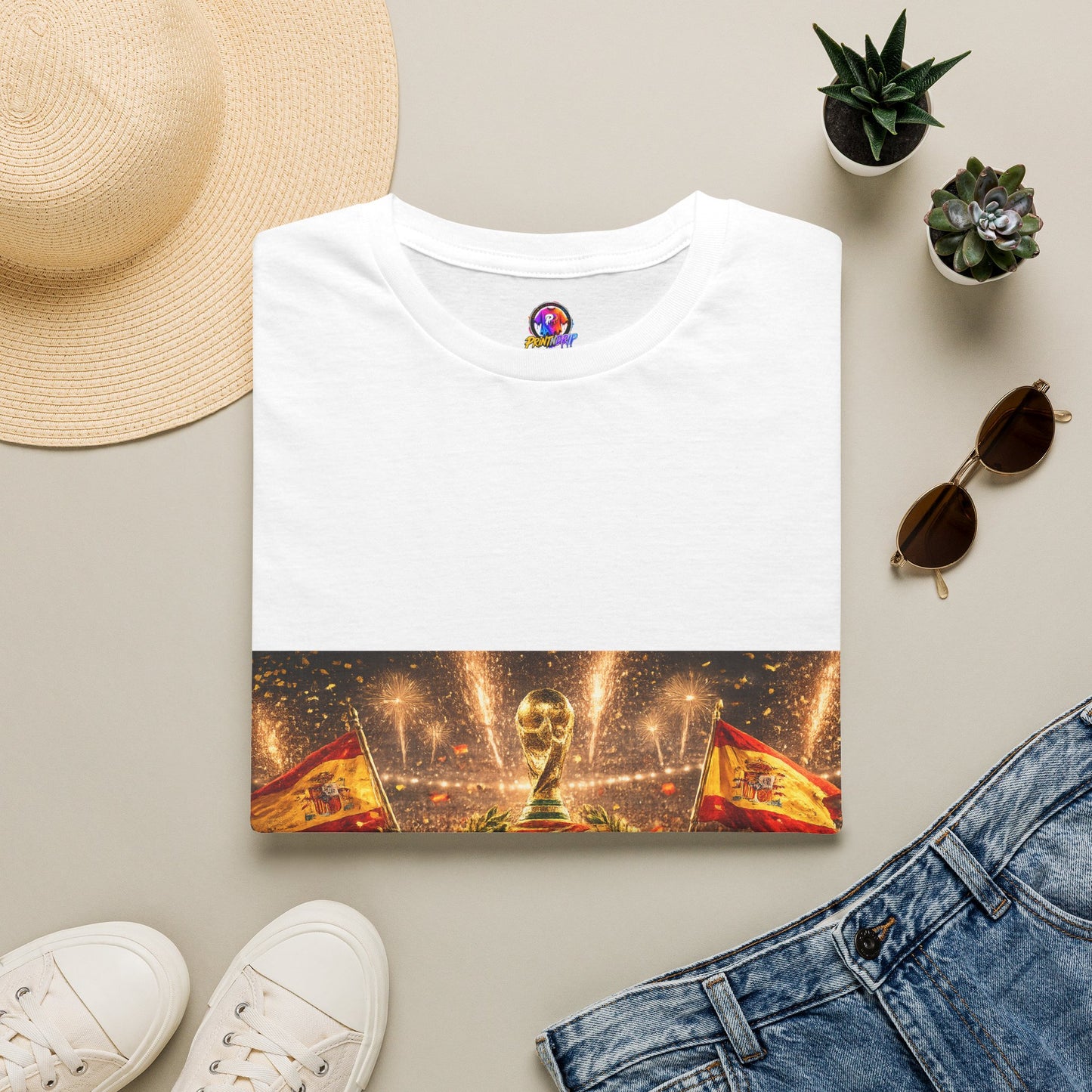 World Cup Champions T-Shirt — Spanish Football Victory Design