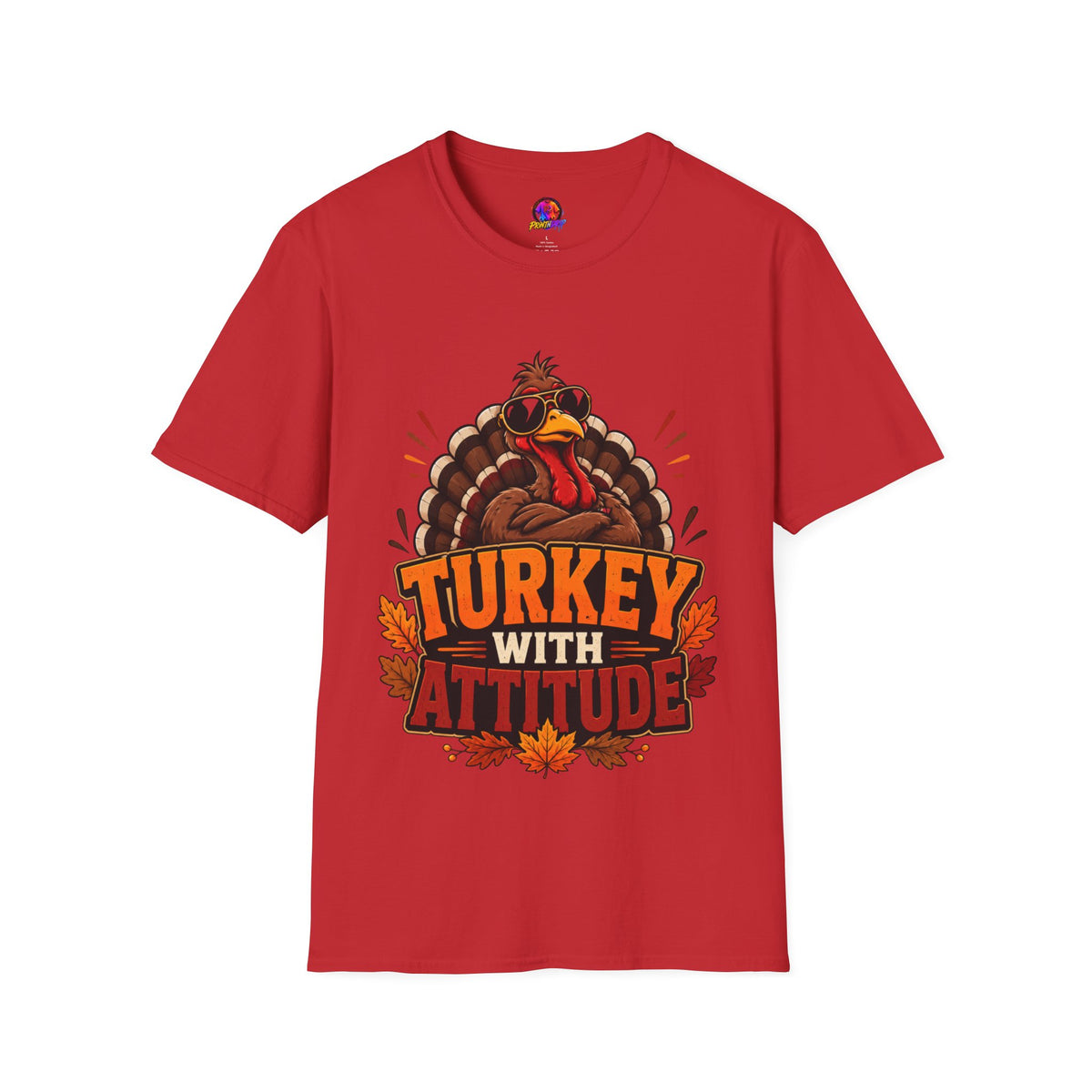 Thanksgiving T-Shirt Turkey With Attitude T-Shirt — Funny Thanksgiving Turkey Graphic Tee