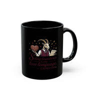 Capricorn Mug — "Setting Boundaries Is My Love Language" Black Coffee