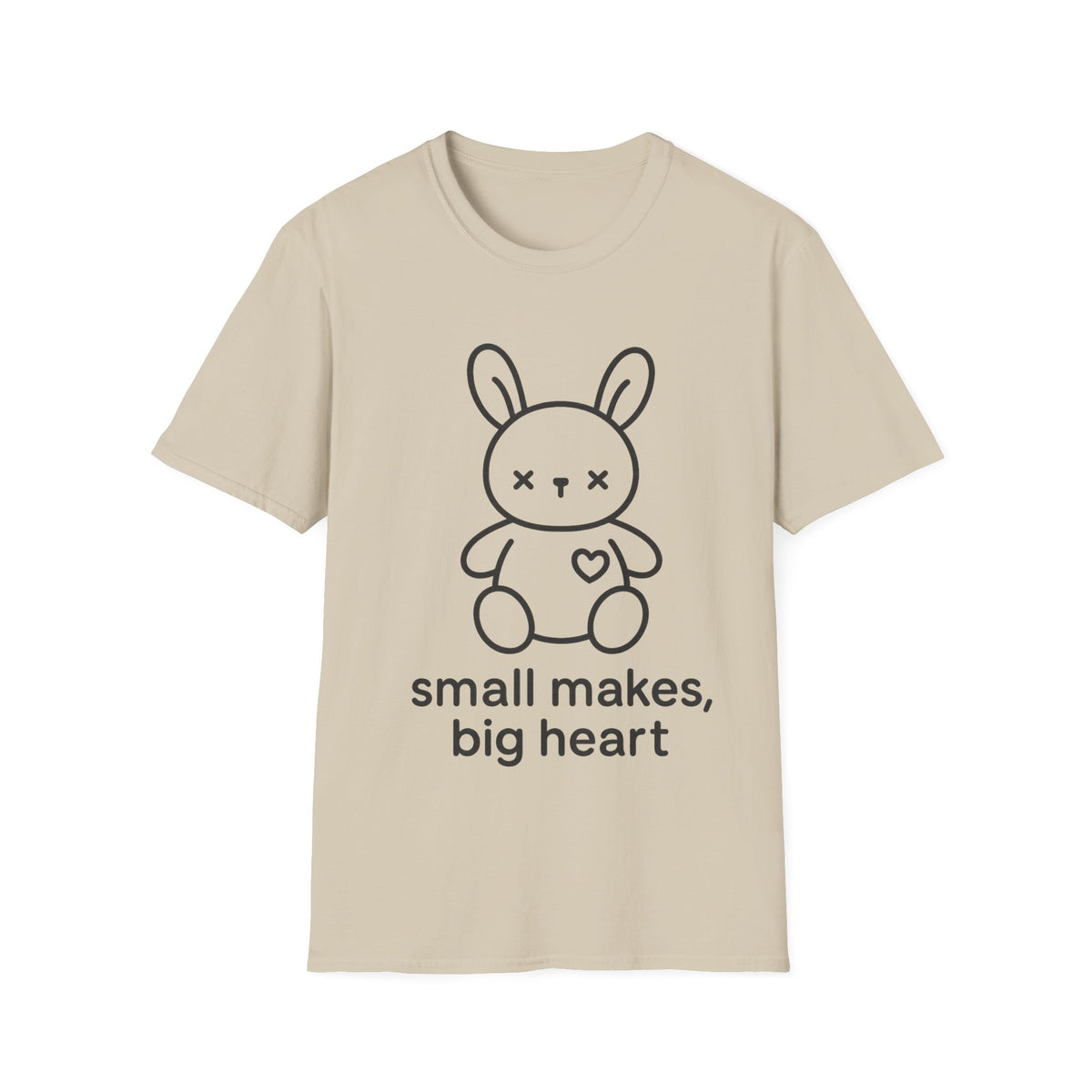 "Small Makes, Big Heart" Cute Amigurumi Bunny Tee - Crafting Crochet Yarn Lover White T-Shirt - Trending Now - September 2026