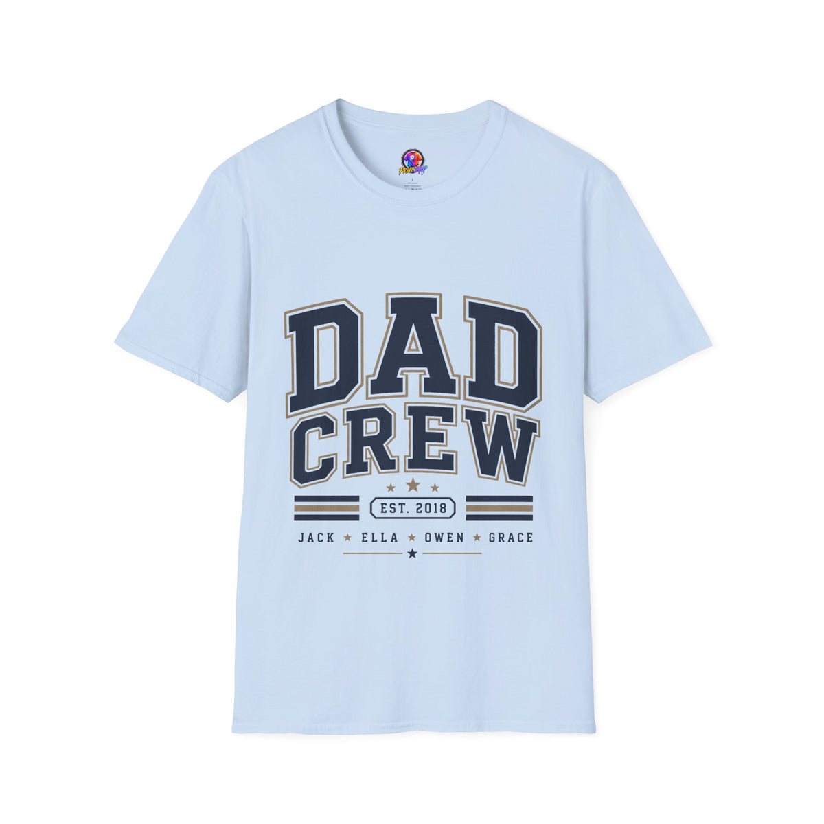 Dad Crew T-Shirt — Vintage Collegiate "DAD CREW" Father's Day Tee