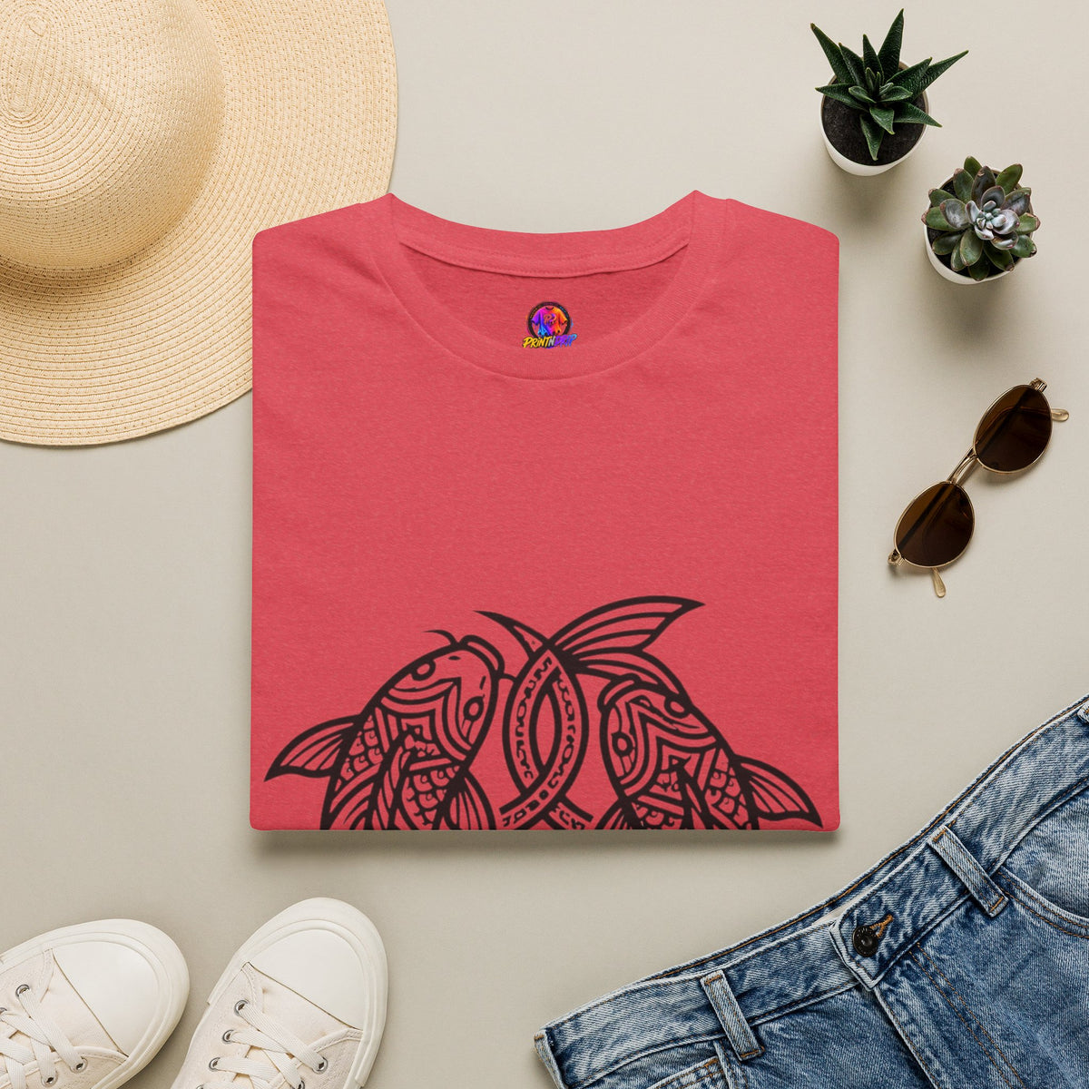 T-Shirt — Intricate Tribal Turtle Line Art Graphic Tee