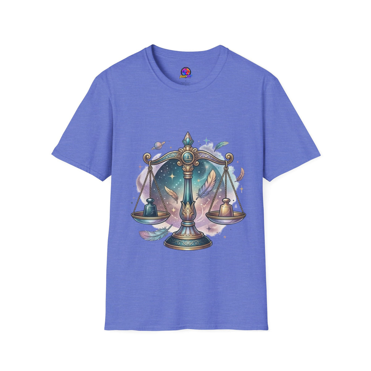 Libra Scales Zodiac T-Shirt — Celestial Astrology Graphic Tee