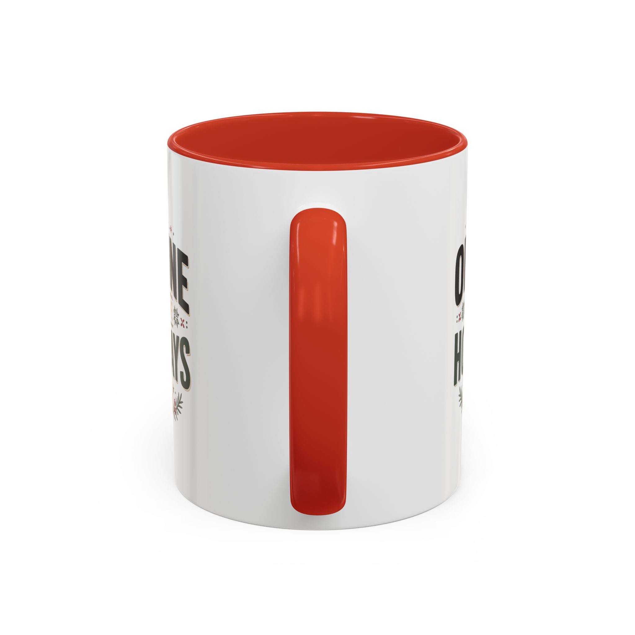 Christmas Holiday Coffee Mug — “Offline for the Holidays” Accent Ceramic Mug