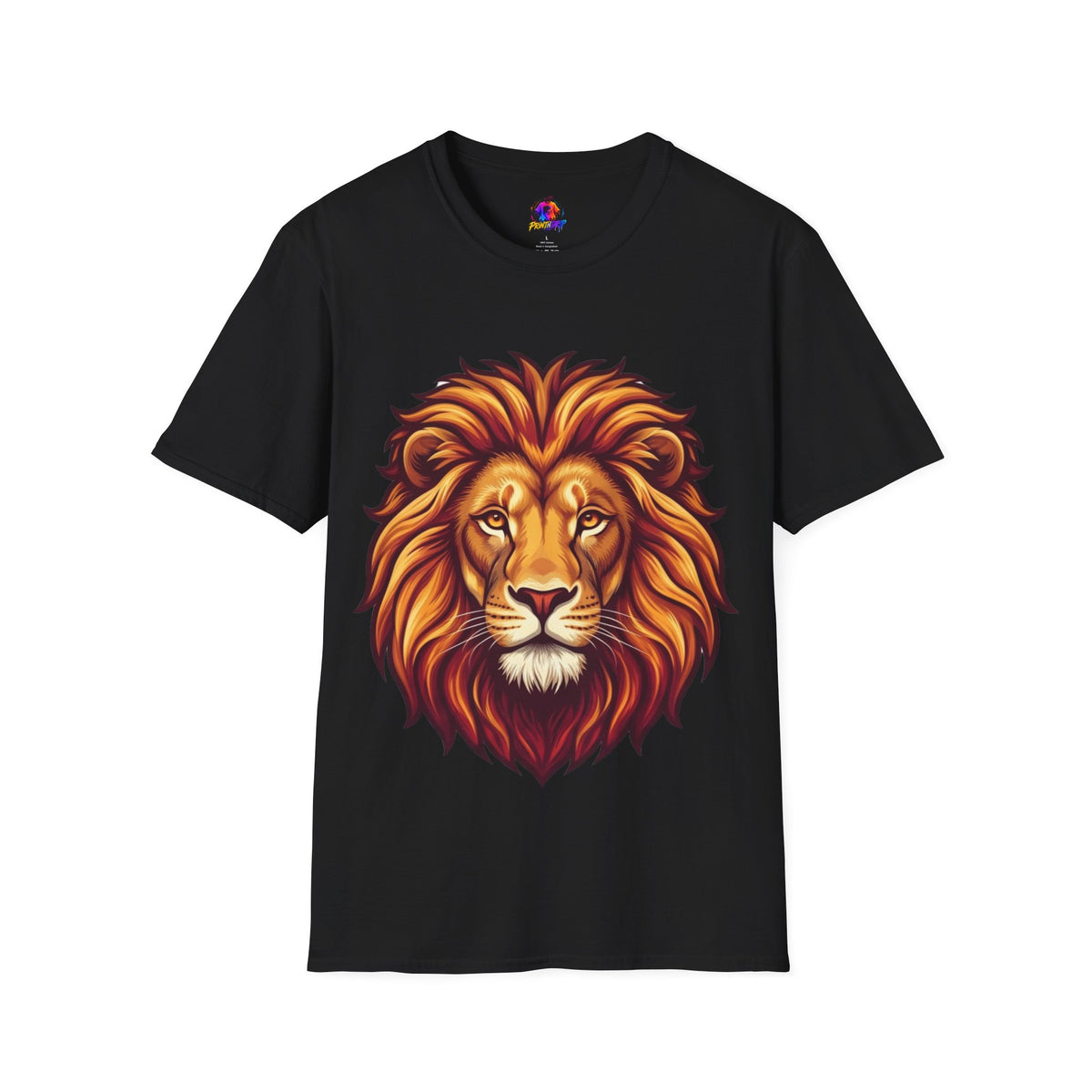 Leo Zodiac Lion Face T-Shirt — Majestic Lion Head Graphic Tee