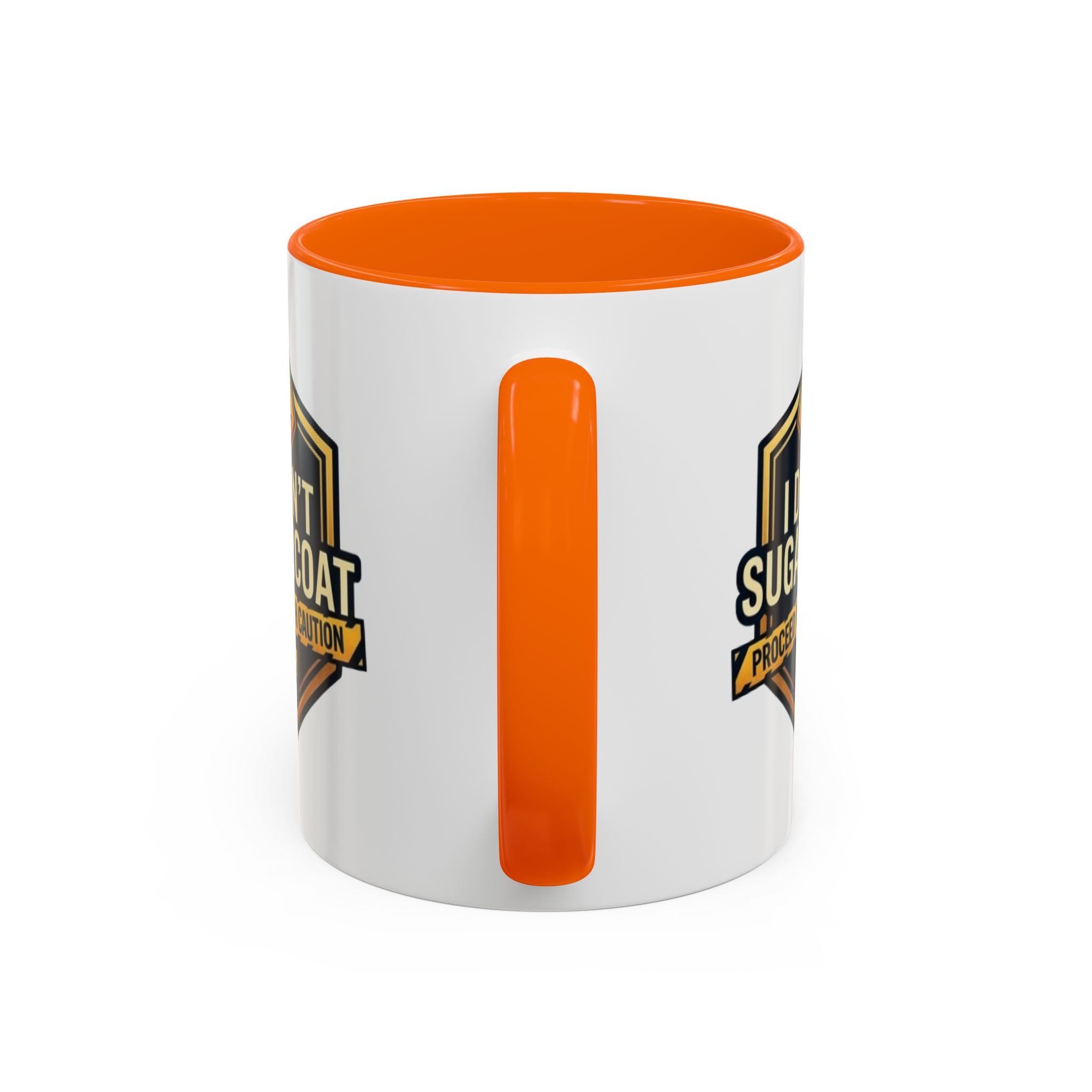 I Don't Sugarcoat Coffee Mug – 'Proceed With Caution' Bold Accent Mug