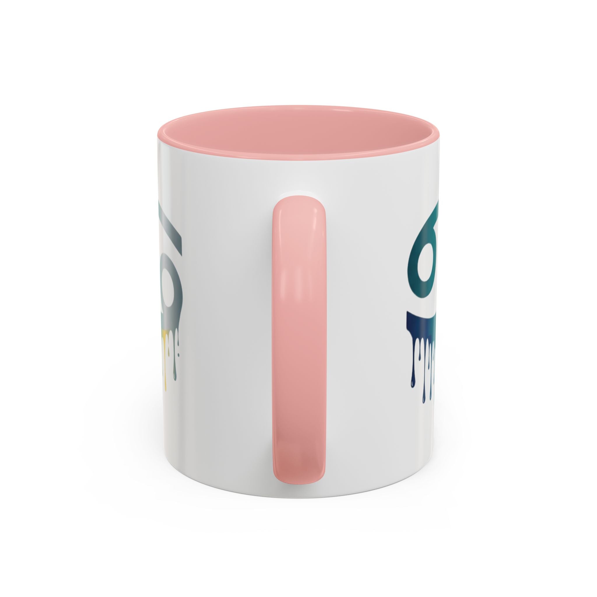 Cancer Zodiac Drip Accent Coffee Mug — Astrology Horoscope Gift