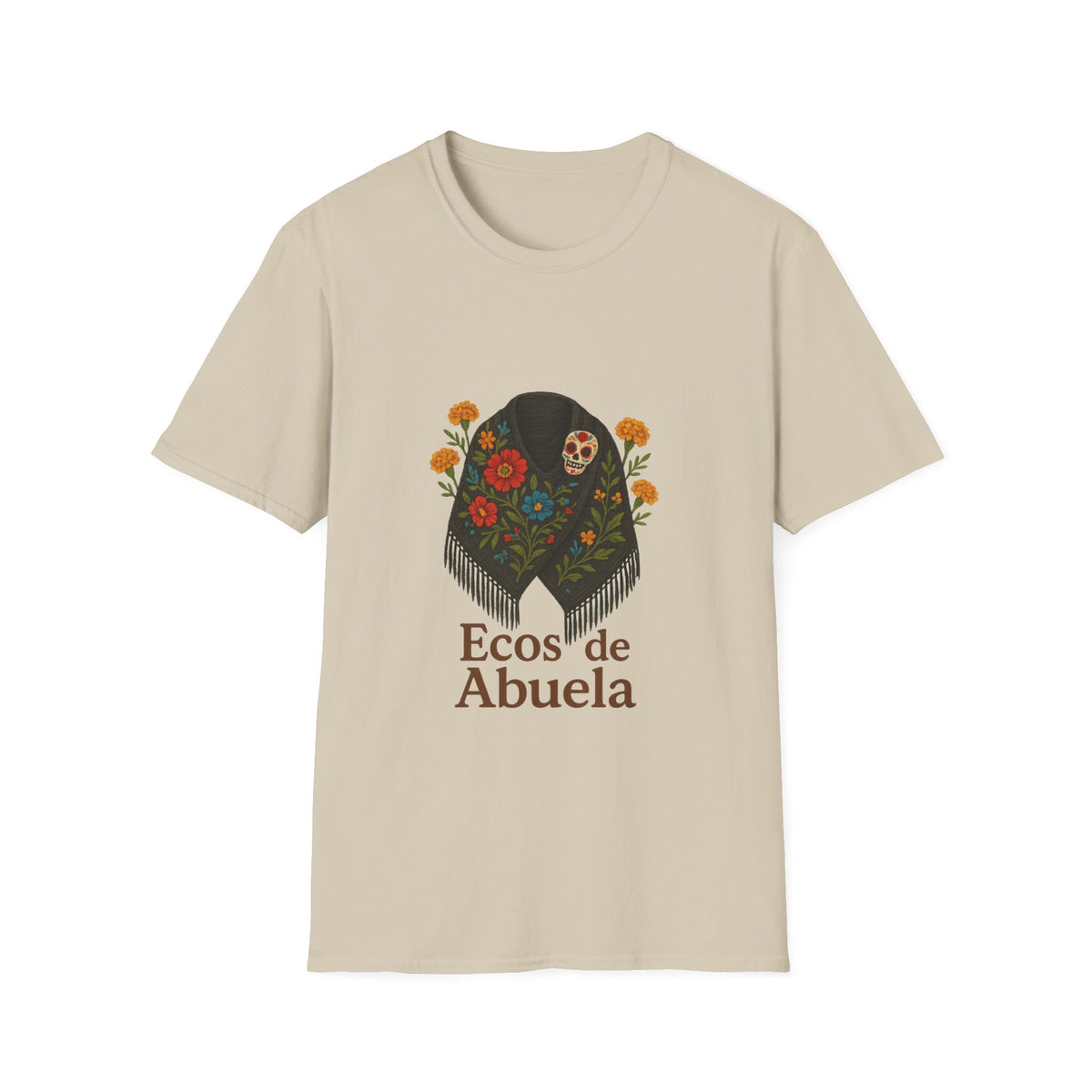 'Ecos de Abuela' Floral Graphic T-Shirt — Spanish Grandma Gift - Trending Now - October 2026