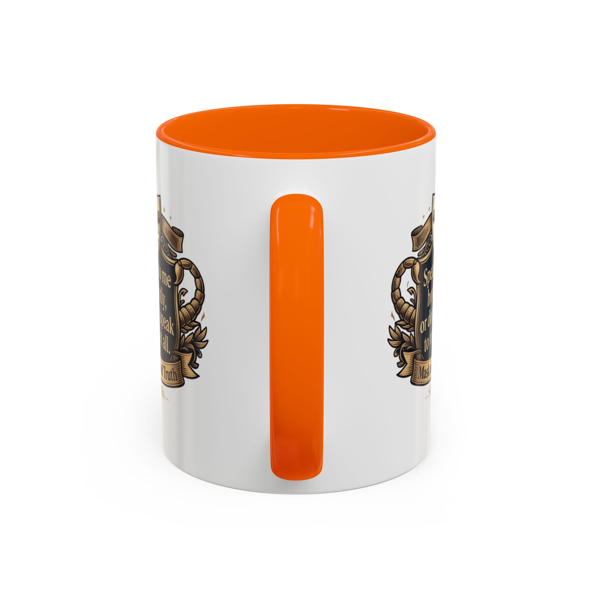 Scorpio Coffee Mug — "Speak to Me Honestly" Zodiac Accent Mug 11oz