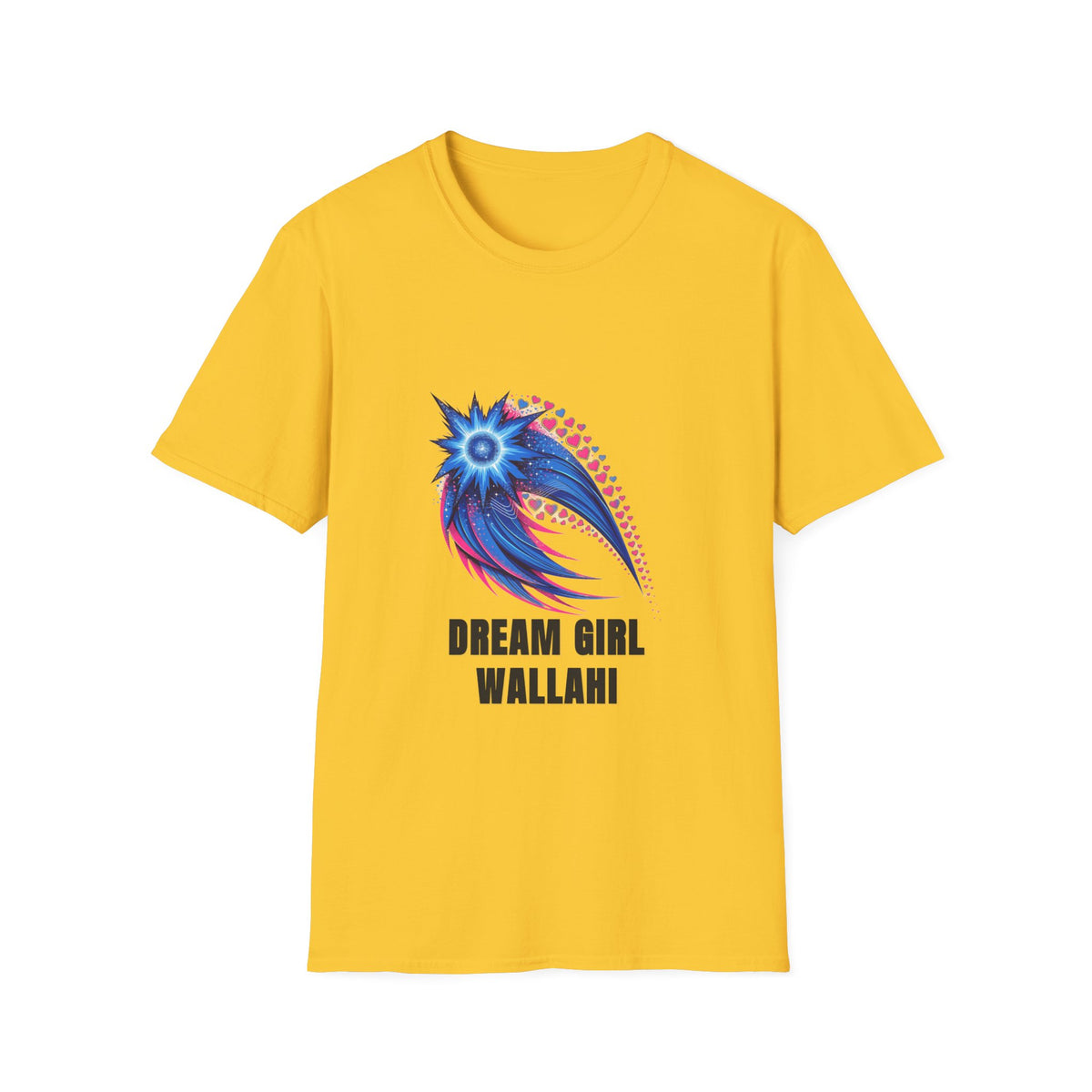 Dream Girl T-Shirt — Blue Starburst Heart Graphic ("Dream Girl Wallah") - Trending Now - August 2026