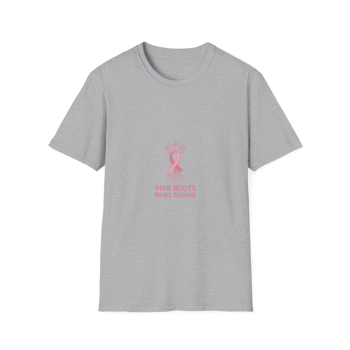 Breast Cancer Awareness T-Shirt — Pink Roots Brave Blooms Ribbon - Trending Now - October 2026