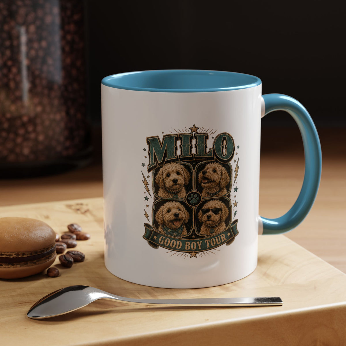 Milo Bailey Dog Dad Mom Milo 'Good Boy Tour' Accent Coffee Mug – Dog Lover