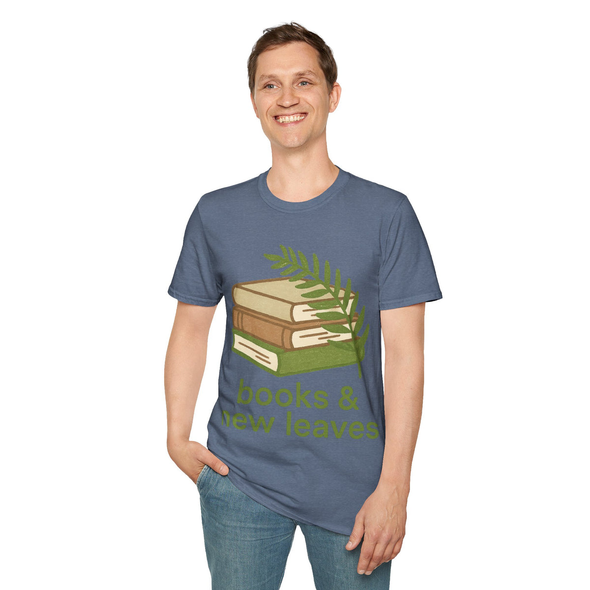 Books & New Leaves T-Shirt — Botanical Book Lover Tee - Trending Now - September 2026