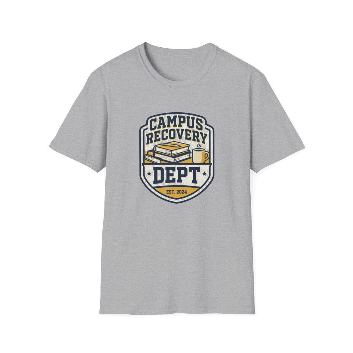 Campus Recovery Dept. T-Shirt — Collegiate Support Logo Tee - Trending Now - August 2026