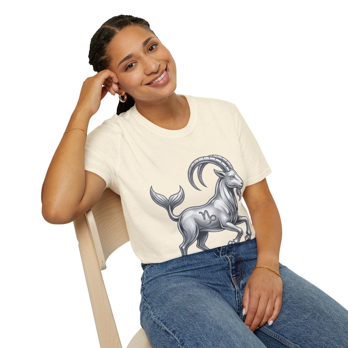 Capricorn Goat Zodiac T-Shirt — Mythical Sea-Goat Horoscope Tee