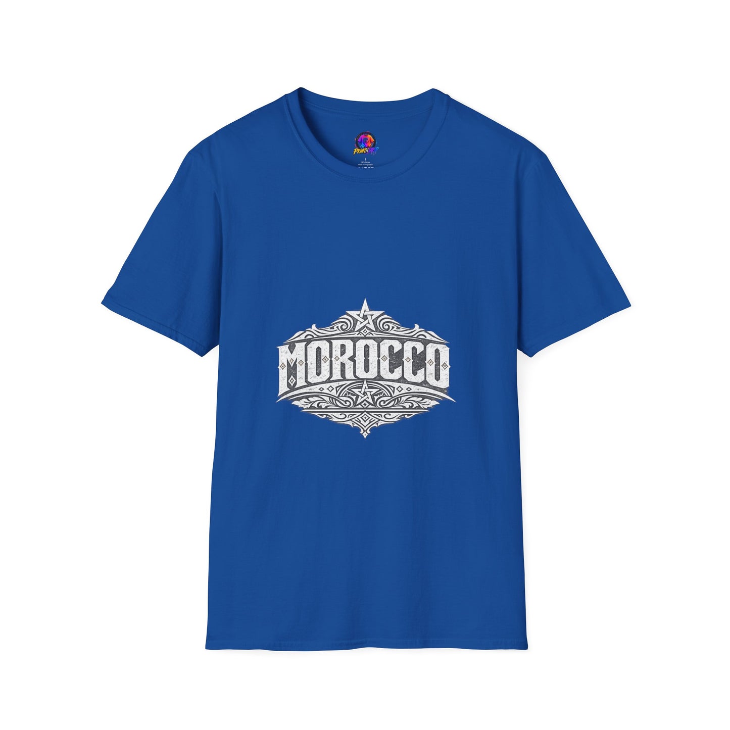 Morocco Vintage Graphic T-Shirt — Travel Tee with Ornamental Crest