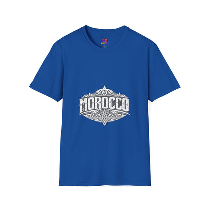 Morocco Vintage Graphic T-Shirt — Travel Tee with Ornamental Crest
