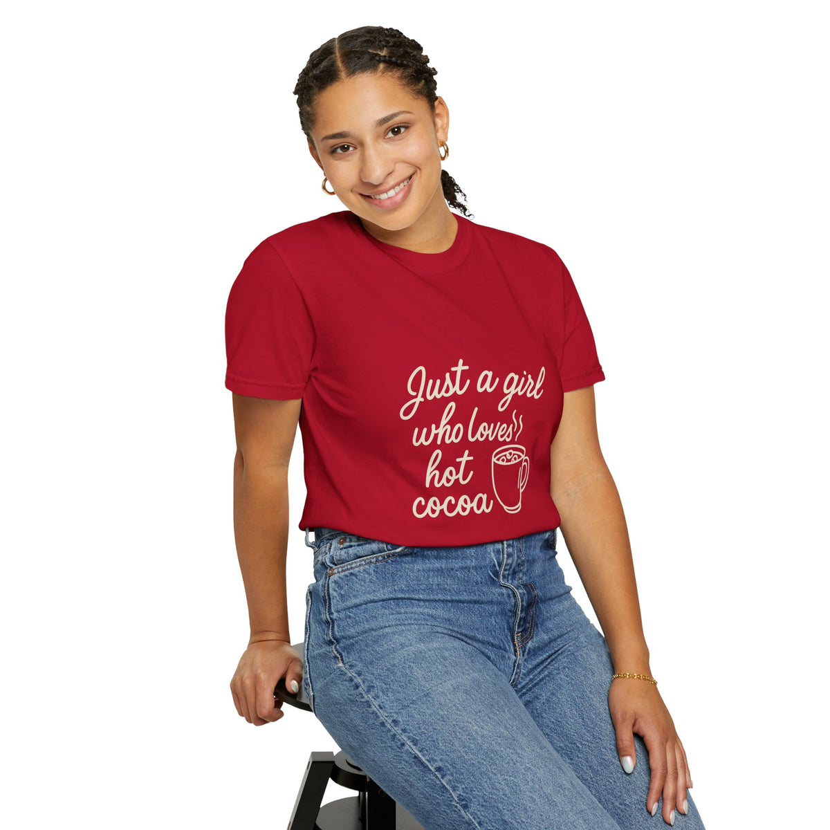 Hot Cocoa Lover T-Shirt — "Just a Girl Loves Hot Cocoa" Graphic Tee - Trending Now - October 2026