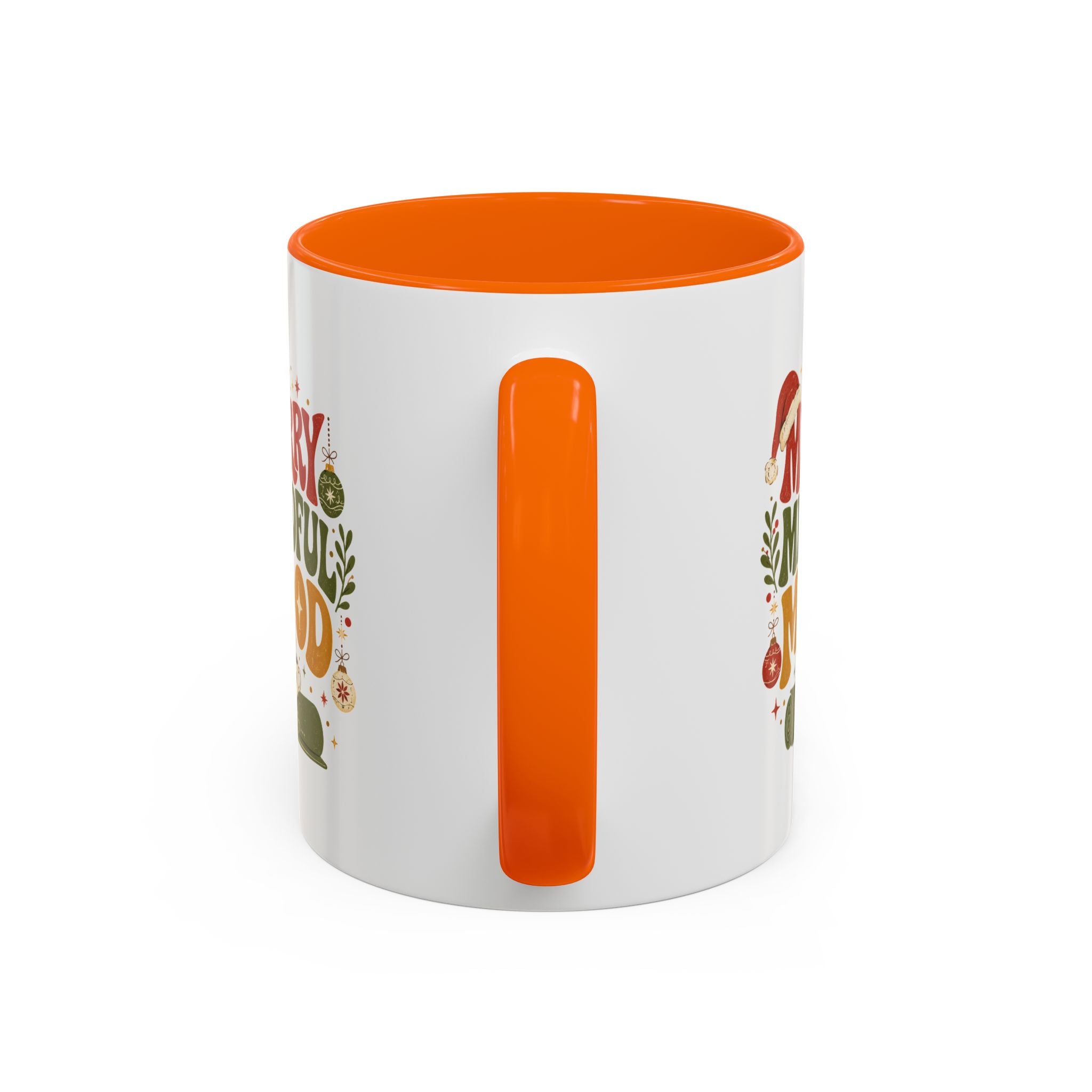 Modern Day Christmas Merry Mindful Mood Coffee Mug — Holiday Yoga & Relaxation Gift