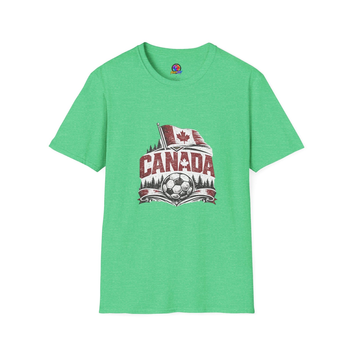 Canada Soccer T-Shirt – Vintage Maple Leaf Flag & Crest