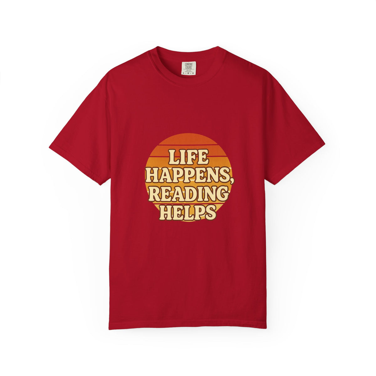 Reading Helps T-Shirt — "Life Happens, Reading Helps" Retro Book Tee - Trending Now - October 2026