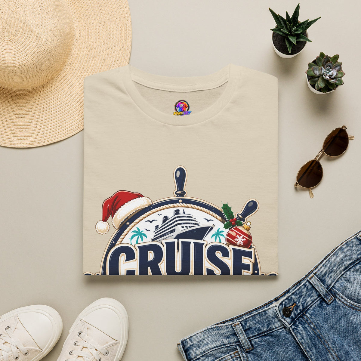 Cruise Crew Christmas T-Shirt — Holiday Cruise Vacation Tee